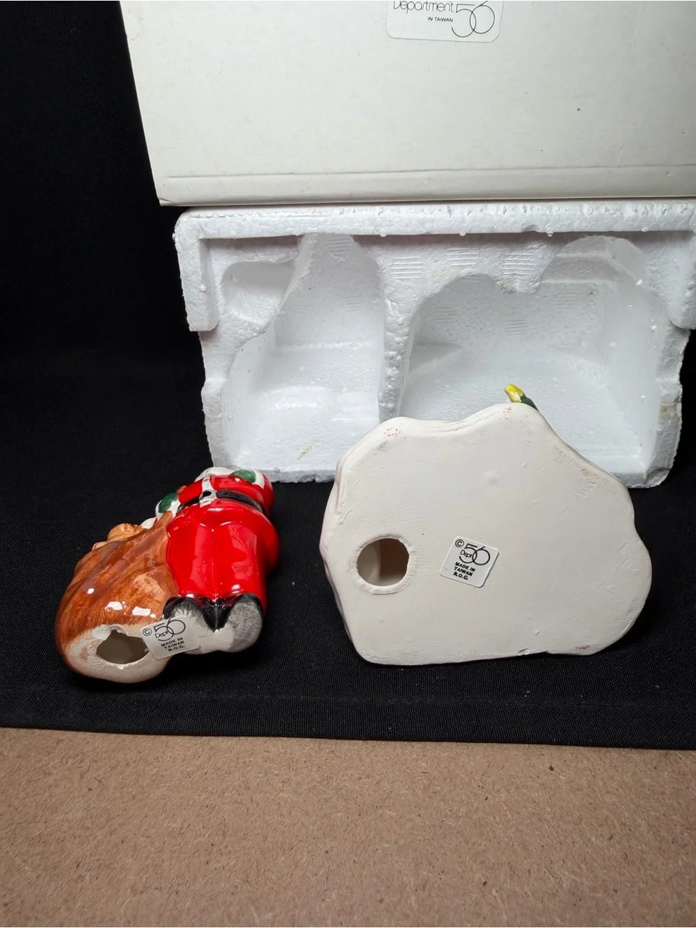 Department 56 Original Snow Village Santa W/Mailbox 50598 Retired 1988